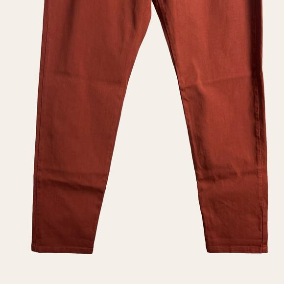 Eleventy Ochre Red Slim Fit Chino Jogger Dress Pants Size 38 - Picture 6 of 10